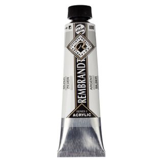 Rembrandt Acrylic - 800 - Silver 40ml