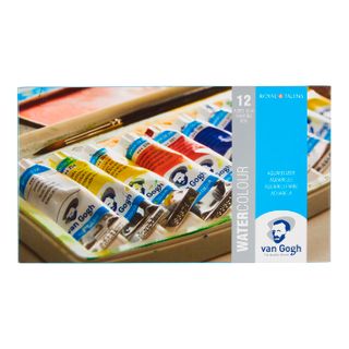 Van Gogh Watercolour Plastic 12 10ml Tube Set