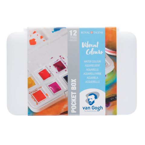 Van Gogh Watercolour Pocket Box 12 Half Pan Vibrant