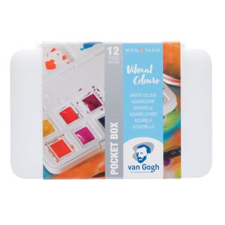 Van Gogh Watercolour Pocket Box 12 Half Pan Vibrant