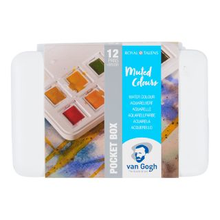 Van Gogh Watercolour Pocket Box 12 Half Pan Muted