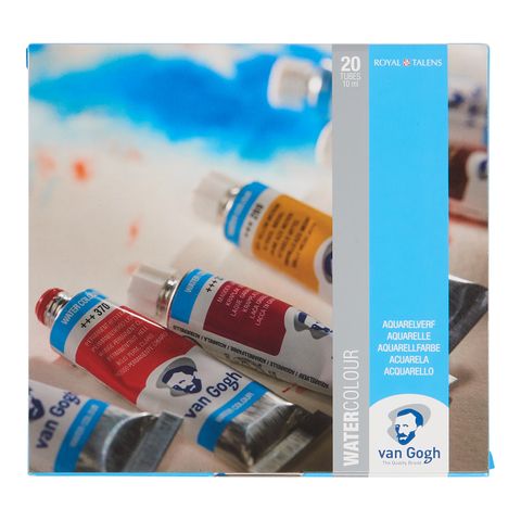 Van Gogh Watercolour Cardboard Set 20 x10ml General Selection