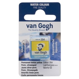 Van Gogh Watercolour Half Pan - 254 - Perm.Lemon Y