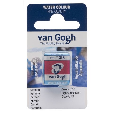 Van Gogh Watercolour Half Pan - 318 - Carmine