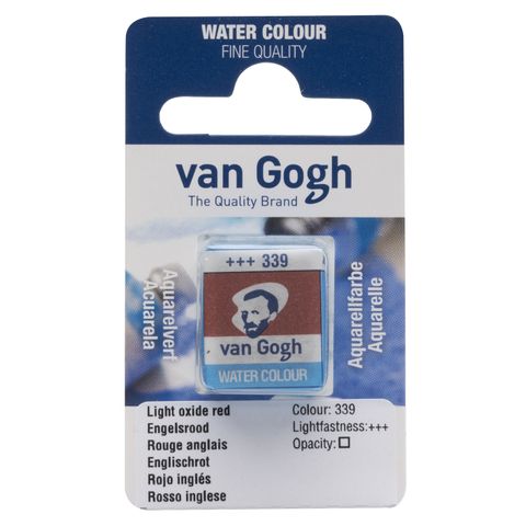 Van Gogh Watercolour Half Pan - 339 - Lt Oxide Red