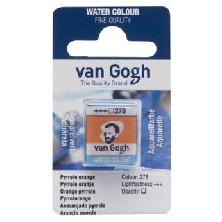 Van Gogh Watercolour Half Pan - 278 - Pyrrole Oran