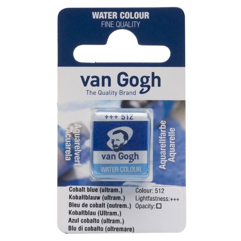 Van Gogh Watercolour Half Pan - 512 - Cob.Blue Uma