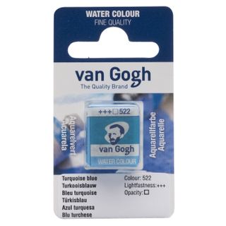 Van Gogh Watercolour Half Pan - 522 - Turq.Blue