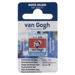 Van Gogh Watercolour Half Pan - 370 - Perm.Red Lt