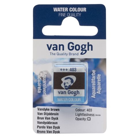 Van Gogh Watercolour Half Pan - 403 - Vandyke Brow