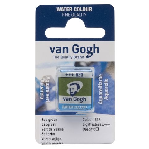 Van Gogh Watercolour Half Pan - 623 - Sap Green