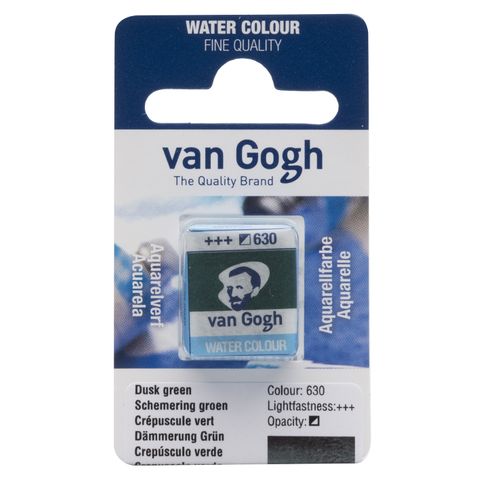 Van Gogh Watercolour Half Pan - 630 - Dusk Green