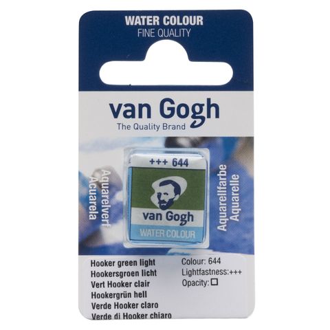 Van Gogh Watercolour Half Pan - 644 - Hooker Grn L