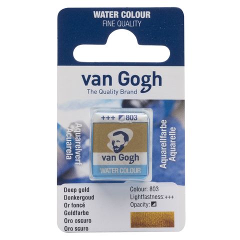 Van Gogh Watercolour Half Pan - 803 - Deep Gold