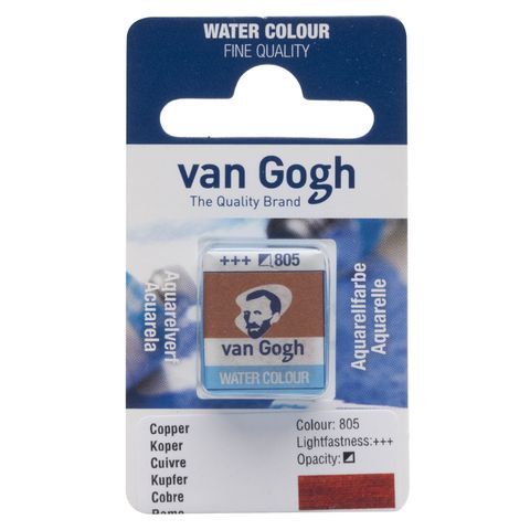 Van Gogh Watercolour Half Pan - 805 - Copper