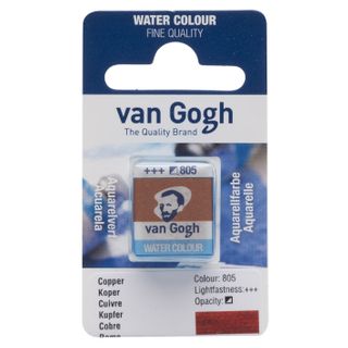 Van Gogh Watercolour Half Pan - 805 - Copper