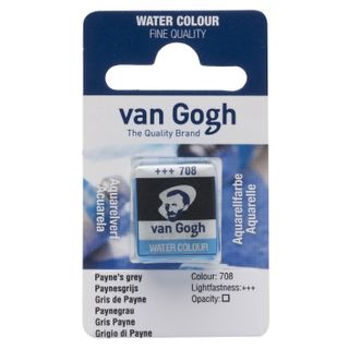 Van Gogh Watercolour Half Pan - 708 - Paynes Grey