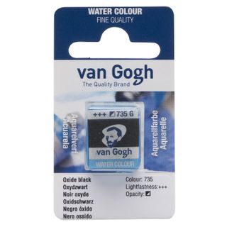 Van Gogh Watercolour Half Pan - 735 - Oxide Black