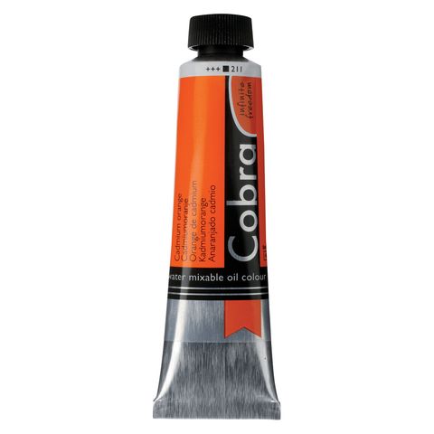 Cobra Artist Water Mixable Oil 40ml - 211 - Cadmium Orange