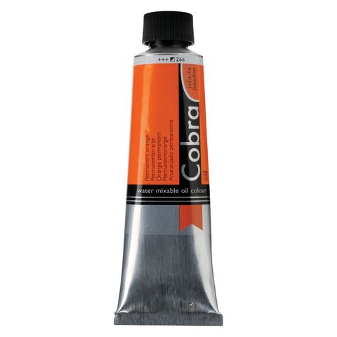 Cobra Artist Water Mixable Oil 40ml - 266 - Permanent Orange