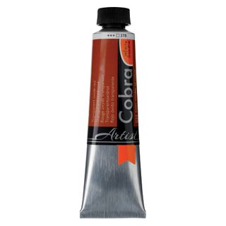 Cobra Artist Water Mixable Oil 40ml - 378 - Transparent Oxide Red