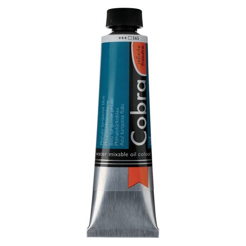 Cobra Artist Water Mixable Oil 40ml - 565 - Phthalo Turquoise Blue