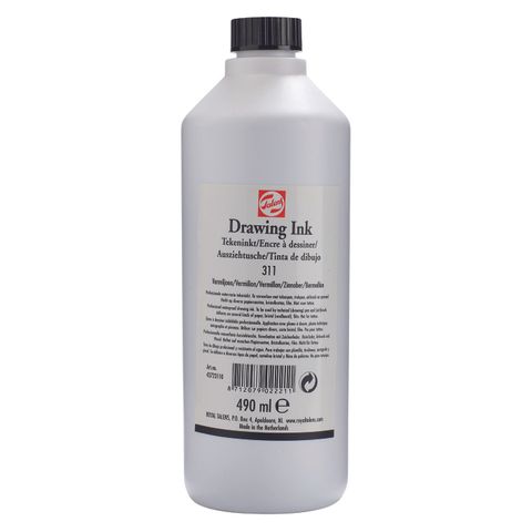 Talens Drawing Ink 490ML- 311 - Vermilion