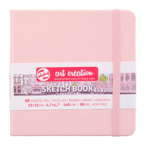 Talens Art Creations Sketch Book P.Pink 12x12 140gsm