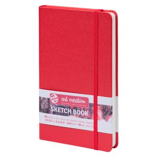 Talens Art Creations Sketch Book Red 13x21 140gsm