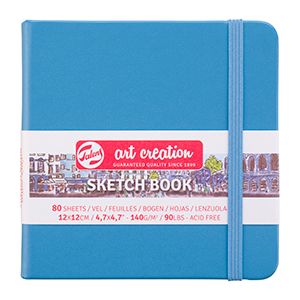 Talens Art Creations Sketch Book L.Blue 12x12 140gsm