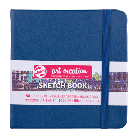 Talens Art Creations Sketch Book Navy Blue 12x12 140gsm