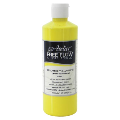 Atelier Free Flow Arylamide Yellow Light S3 500ml