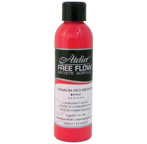 Atelier Free Flow Cadmium Red Medium S4 250ml