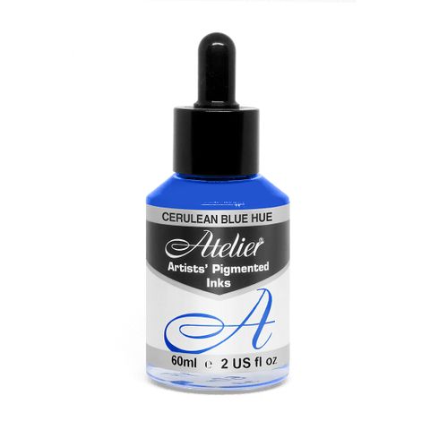 Atelier Acrylic Ink Cerulean Blue Hue 60ml