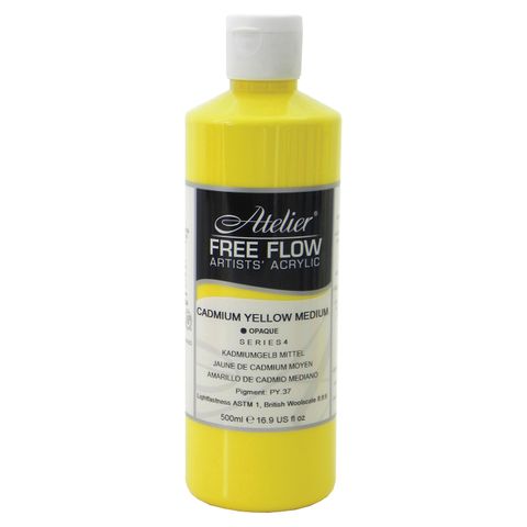Atelier Free Flow Cadmium Yellow Medium S4 500ml
