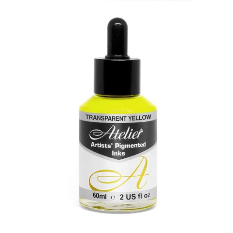 Atelier Acrylic Ink Transparent Yellow 60ml