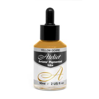 Atelier Acrylic Ink Yellow Ochre 60ml