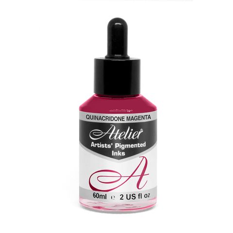 Atelier Acrylic Ink Quinacridone Magenta 60ml