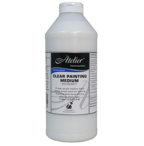 Atelier Clear Painting Med Mid-Visc 1Ltr