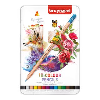 Bruynzeel Expression Colour Pencil Tin 12