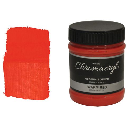 Chromacryl 250ml Warm Red