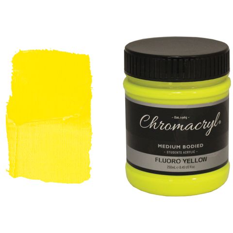 Chromacryl 250ml Fluoro Yellow