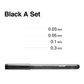 Multiliner Set Black A 0.03, 0.05, 0.1, 0.3