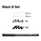 Multiliner Set Black B 0.5, 0.8, BS, BM