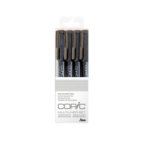 Multiliner Set Warm Grey 0.5, 0.3, 0.1, 0.05