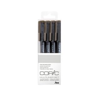 Multiliner Set Warm Grey 0.5, 0.3, 0.1, 0.05