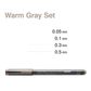 Multiliner Set Warm Grey 0.5, 0.3, 0.1, 0.05