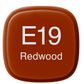 Copic Marker E19-Redwood