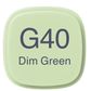 Copic Marker G40-Dim Green
