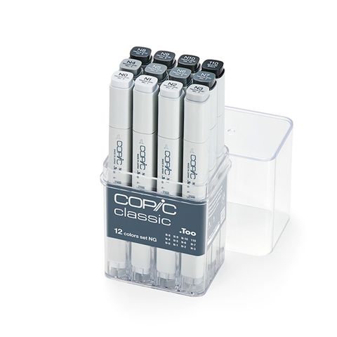 Copic Marker Set 12 Neutral Grey